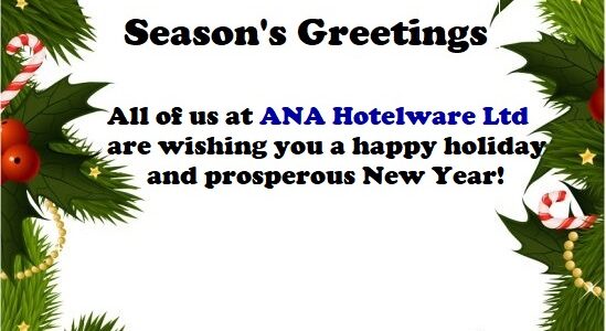 Season’s Greetings from ANA Hotelware Ltd